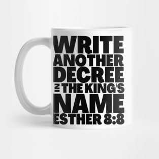 Esther 8-8 Purim Bible Story Write Another Decree Mug